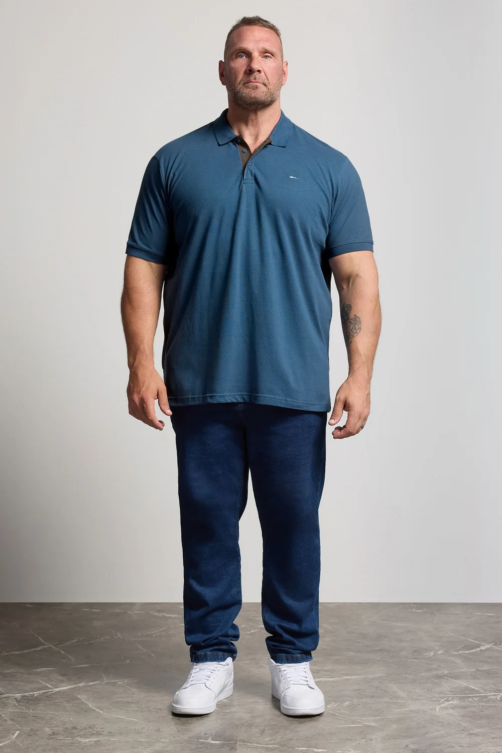 BadRhino Teal Blue Short Sleeve Polo Shirt - 2XL Image 2