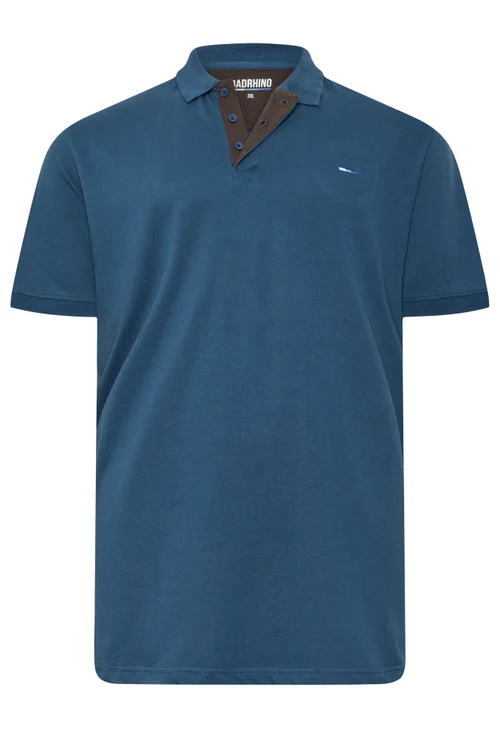 BadRhino Teal Blue Short Sleeve Polo Shirt - 2XL Image 5