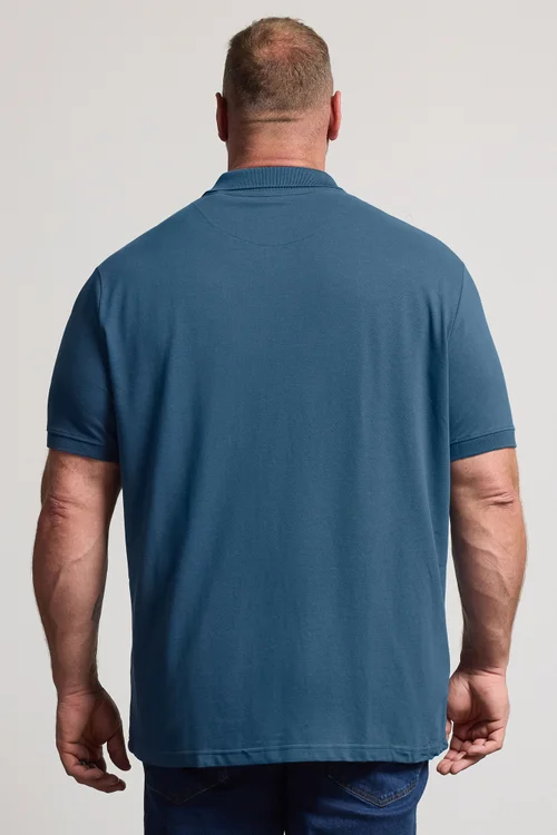 BadRhino Teal Blue Short Sleeve Polo Shirt - 2XL Image 3