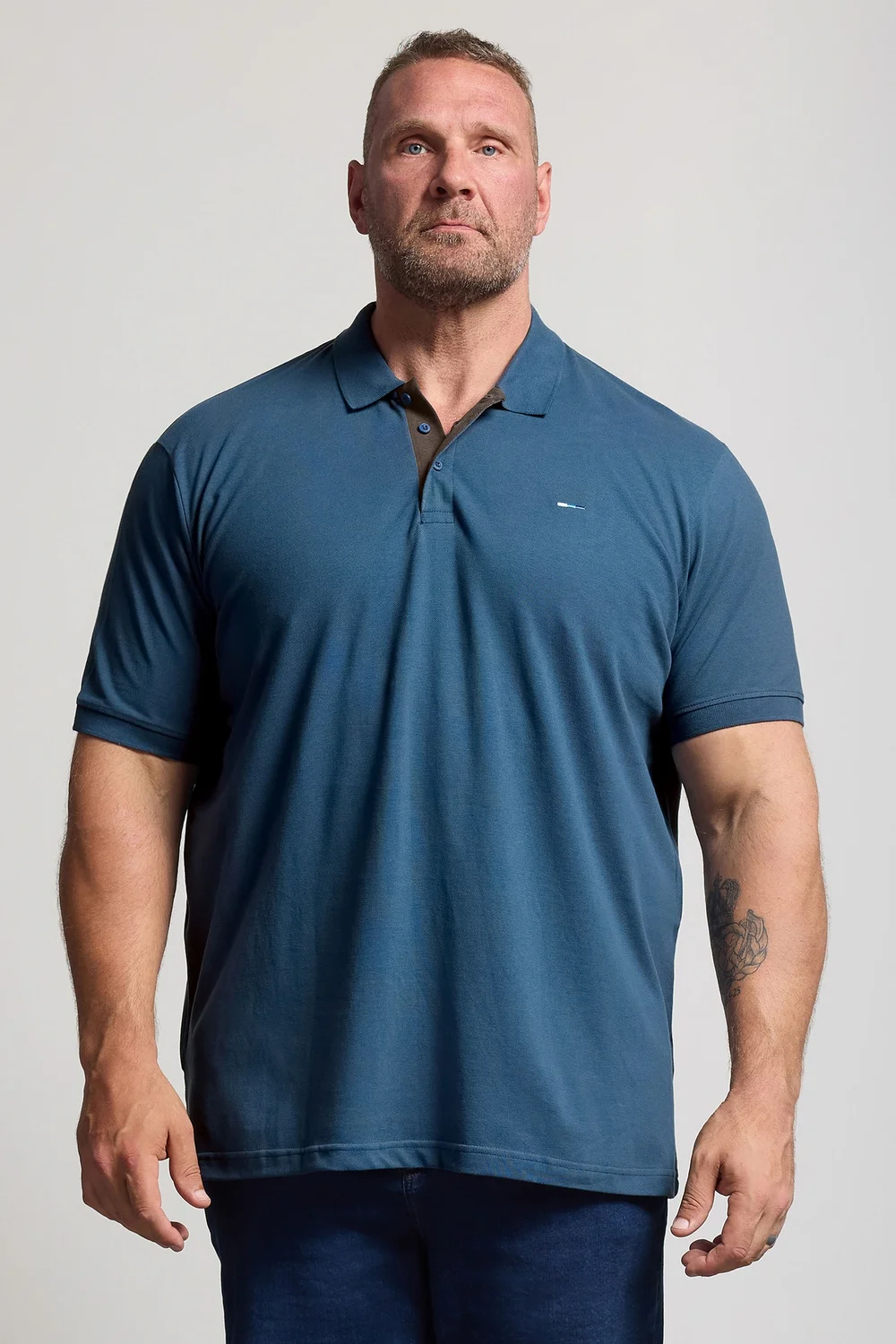 BadRhino Teal Blue Short Sleeve Polo Shirt - 2XL Image 1