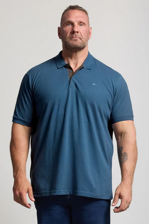 BadRhino Teal Blue Short Sleeve Polo Shirt - 2XL Image 1