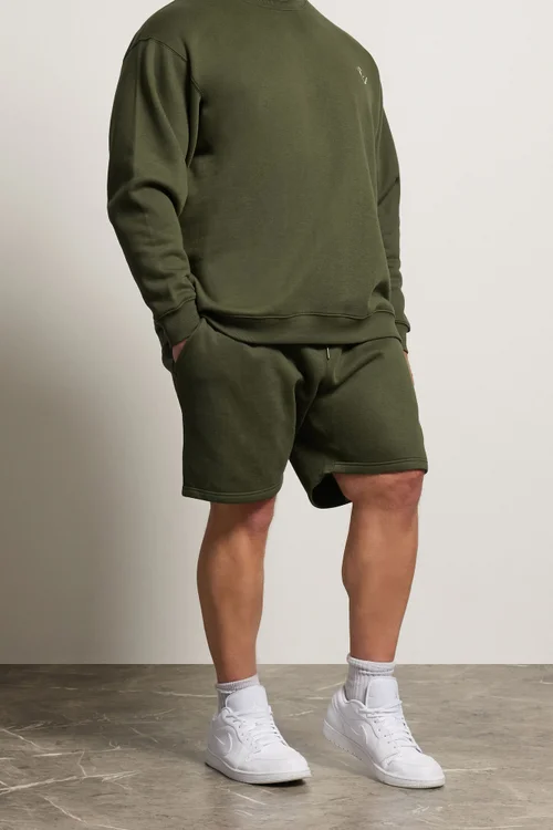 BadRhino Olive Green Logo Shorts - XL Image 1