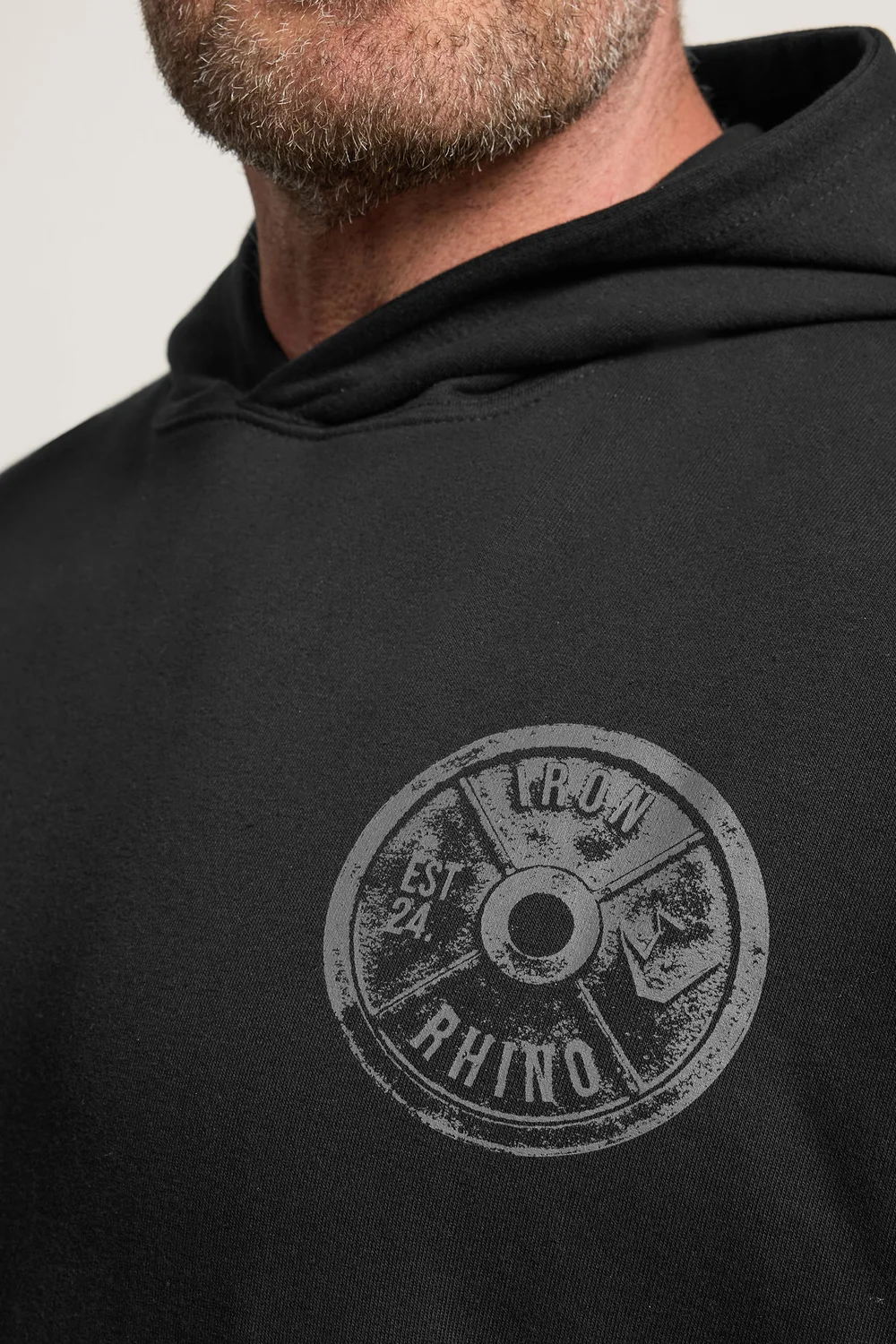 BadRhino Black Weightplate Hoodie - L Image 5