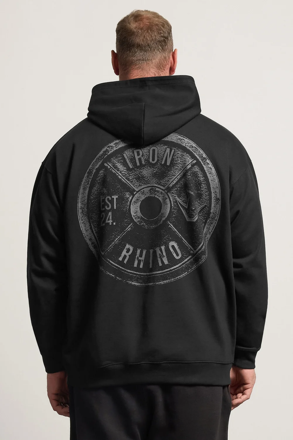BadRhino Black Weightplate Hoodie - L Image 3