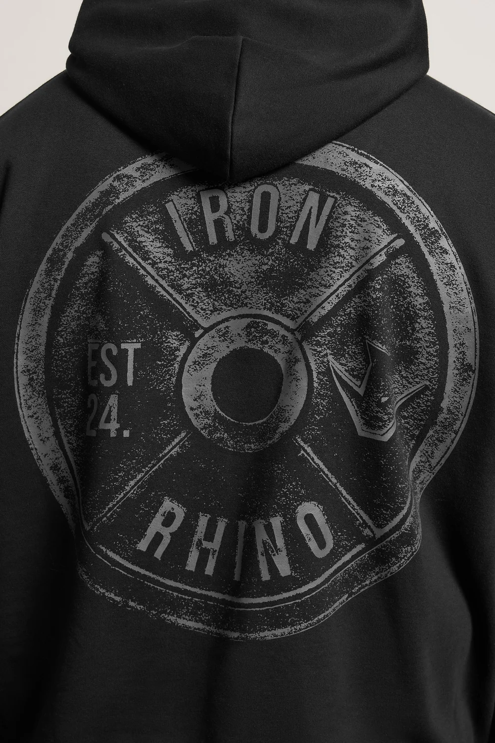 BadRhino Black Weightplate Hoodie - L Image 4