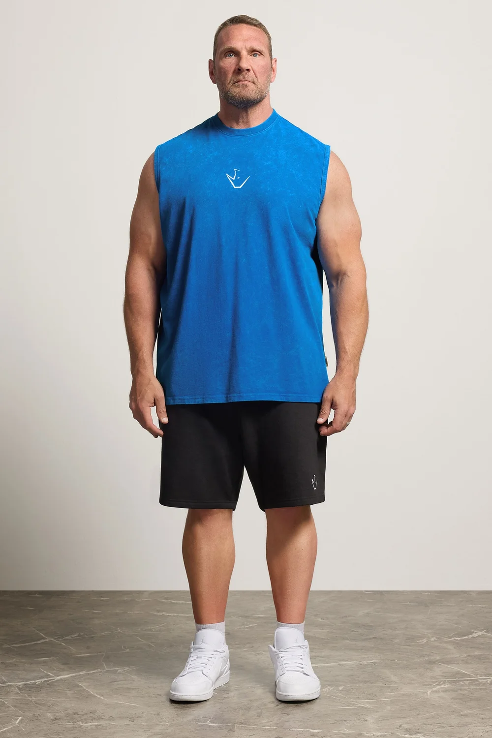 IronRhino Cobalt Blue Old English Vest - 7-8XL Image 3