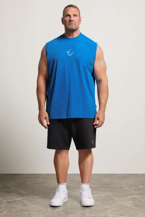 IronRhino Cobalt Blue Old English Vest - 7-8XL Image 3