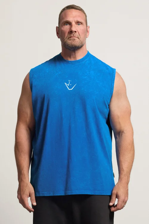 IronRhino Cobalt Blue Old English Vest - 7-8XL Image 2