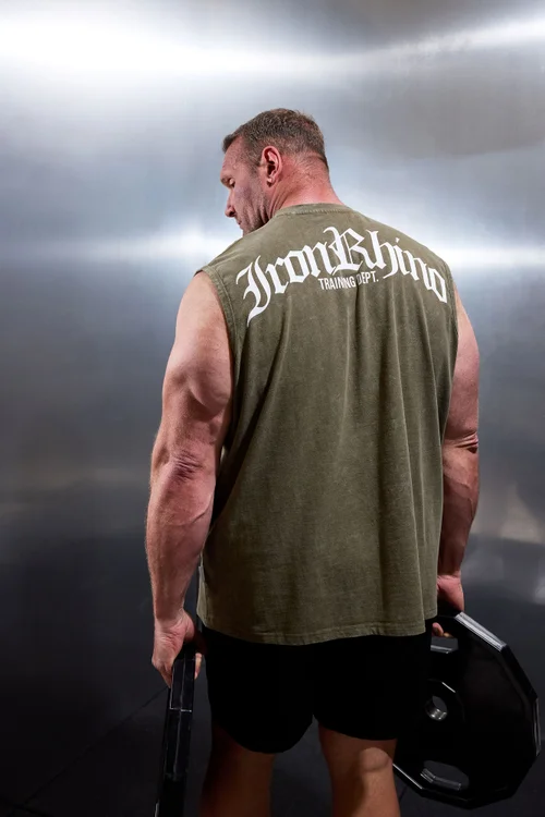 IronRhino Olive Green Old English Vest - 3XL Image 2