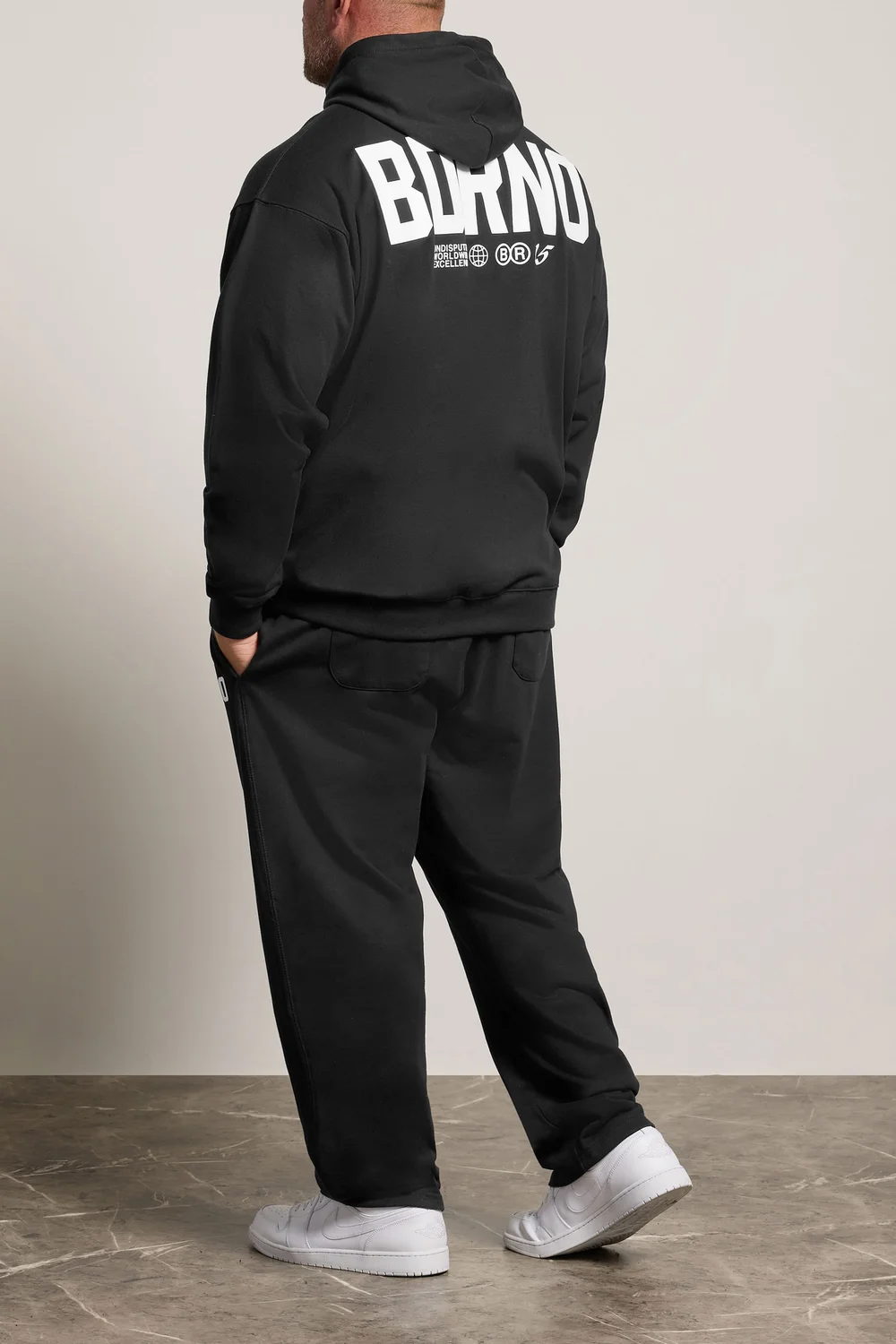 BadRhino Black Open Hem Logo Joggers - XL Image 3