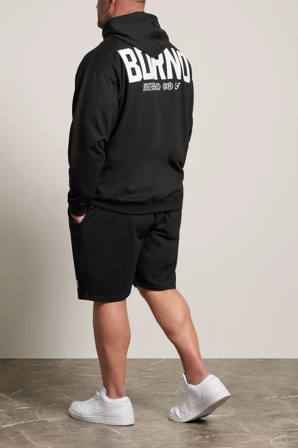 BadRhino Premium Black Logo Jogger Shorts - 5-6XL Image 3