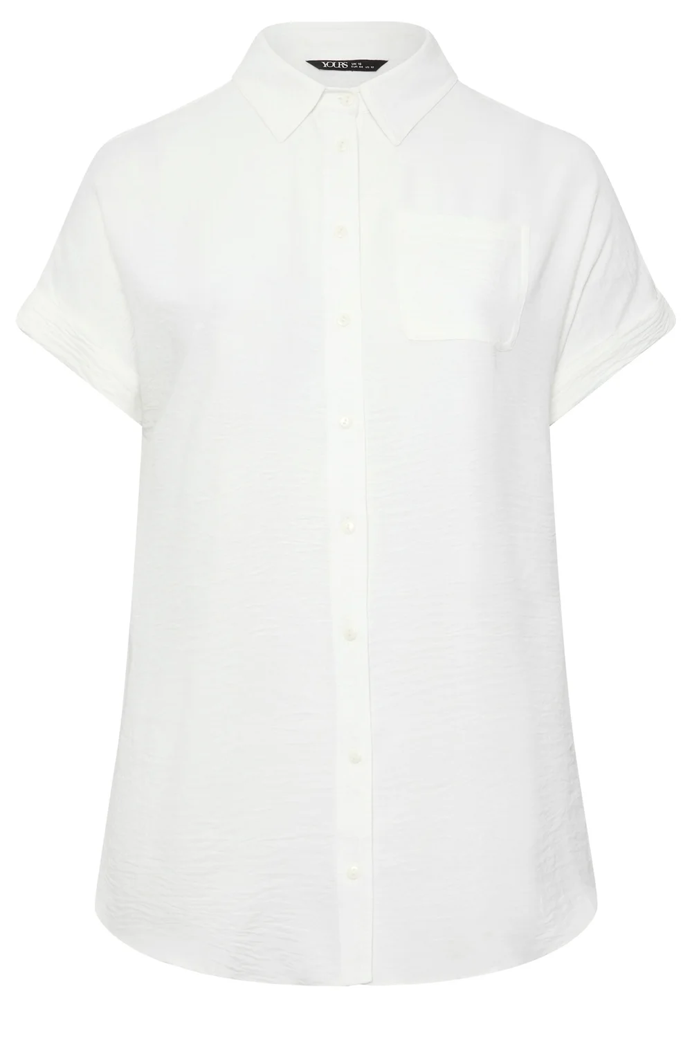 Yours Curve White Grown On Sleeve Shirt - 18 Image 2