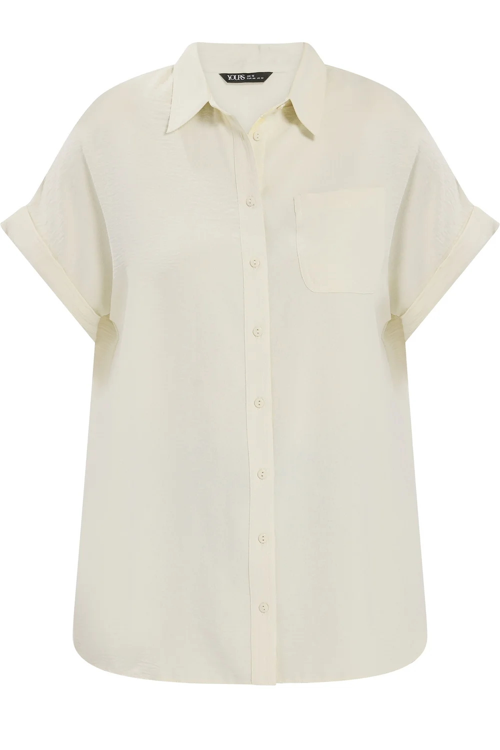 Yours Curve Natural Brown Grown On Sleeve Shirt - 12 Image 5