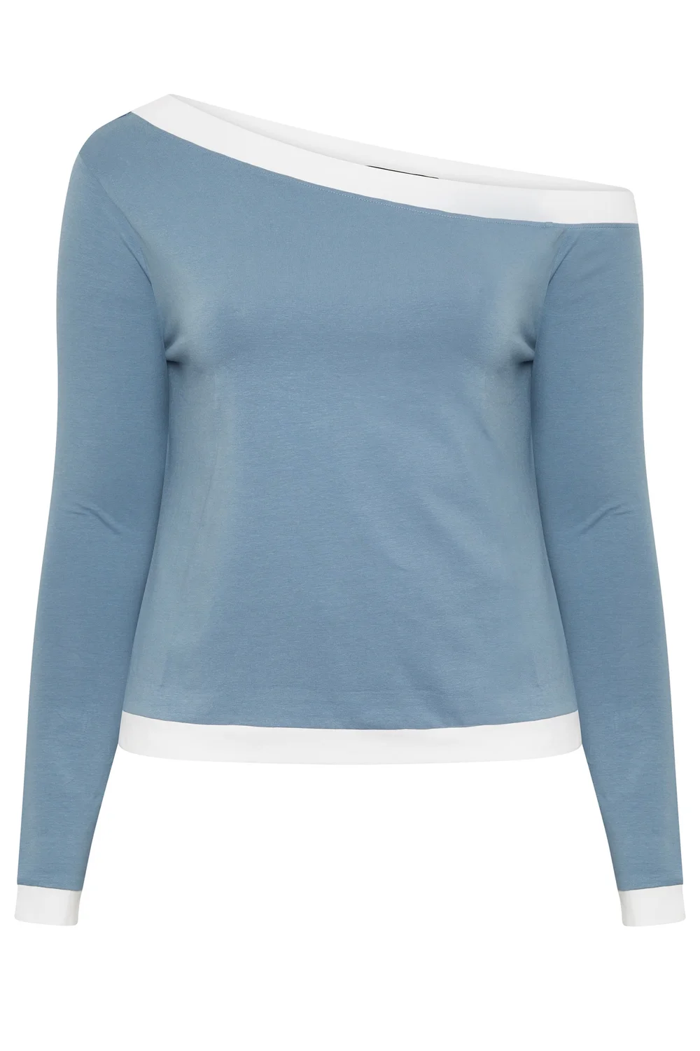 Yours Limited Collection Curve Blue Contrast Off Shoulder Top - 14 Image 5