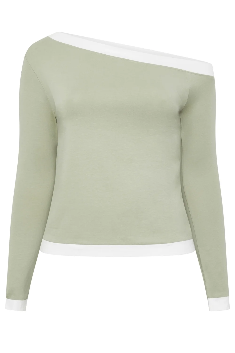 Yours Limited Collection Curve Sage Green Contrast Off Shoulder Top - 16 Image 5