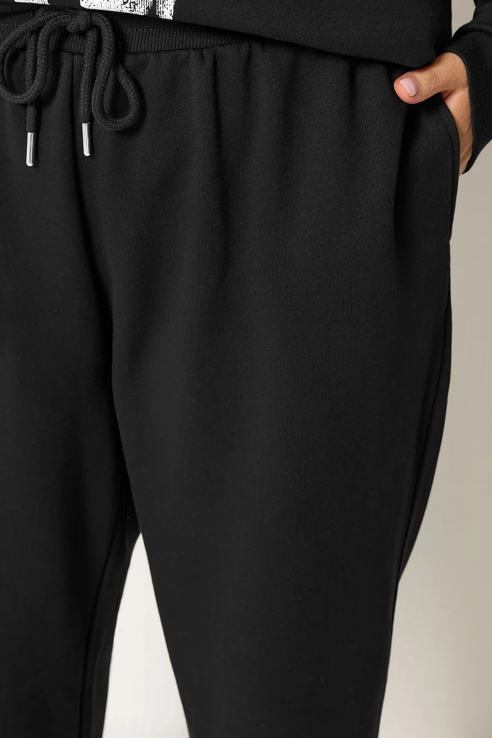 Yours Curve Black 'NYC' Slouch Sweatshirt & Jogger Set - 26-28 Image 5