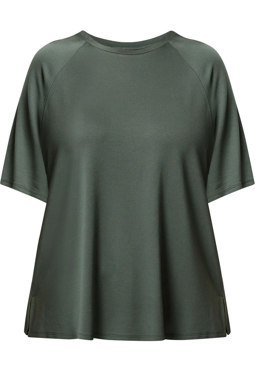 Yours Curve Sage Green Soft Touch T-Shirt - 20 Image 5