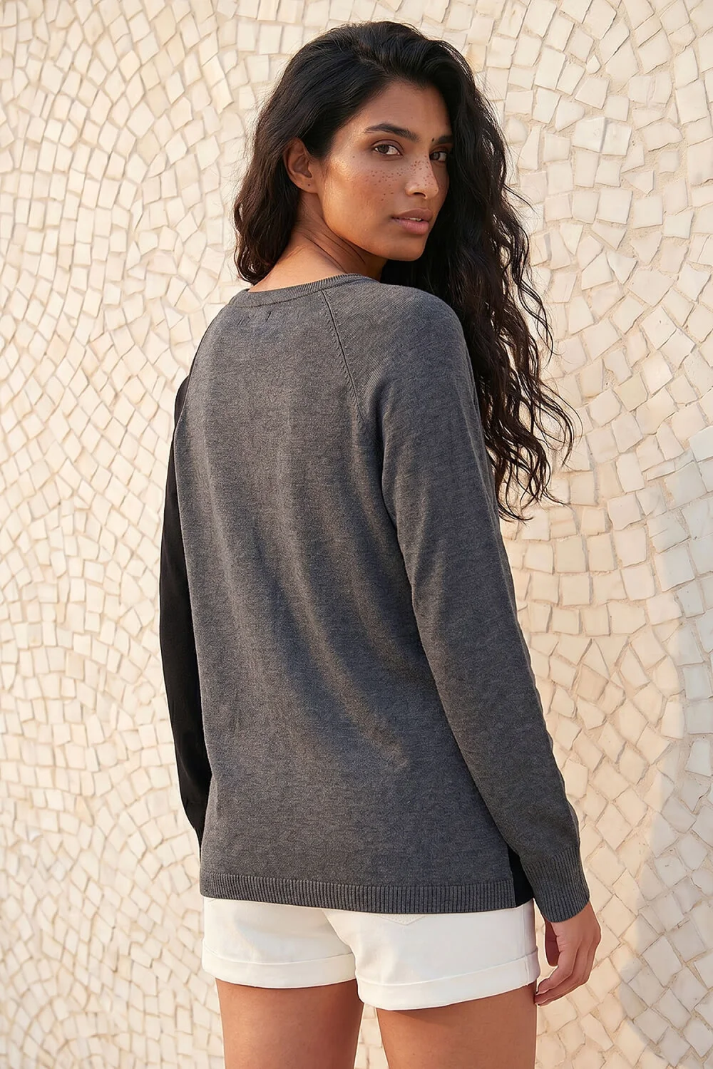 Roman Charcoal Floral Hotfix Knit Jumper - 10 Image 3