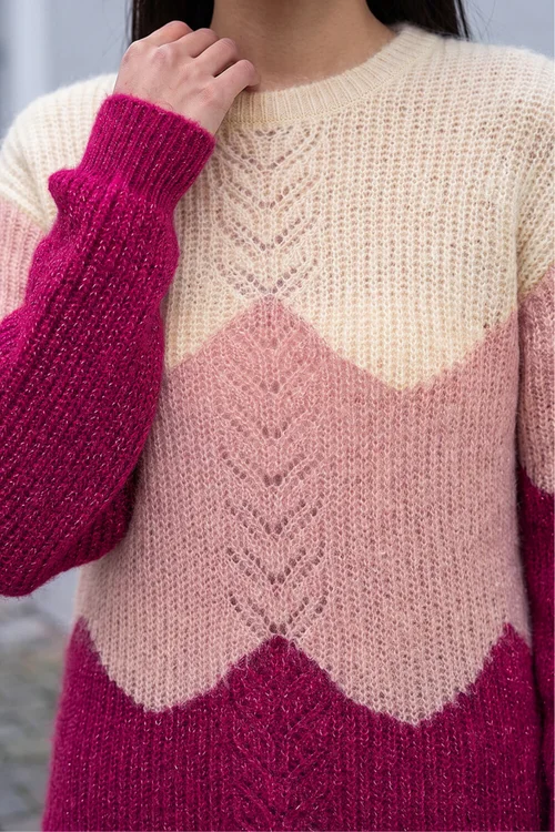 Roman Pink Fluffy Sparkle Knit Jumper - 16 Image 4
