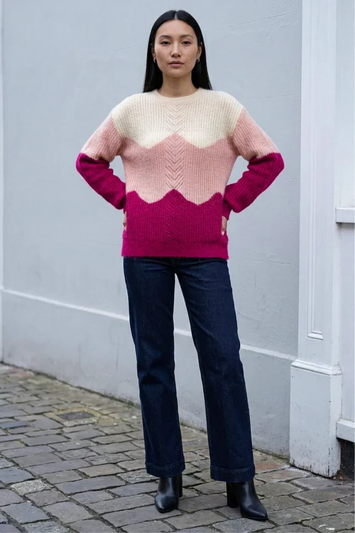 Roman Pink Fluffy Sparkle Knit Jumper - 16 Image 3