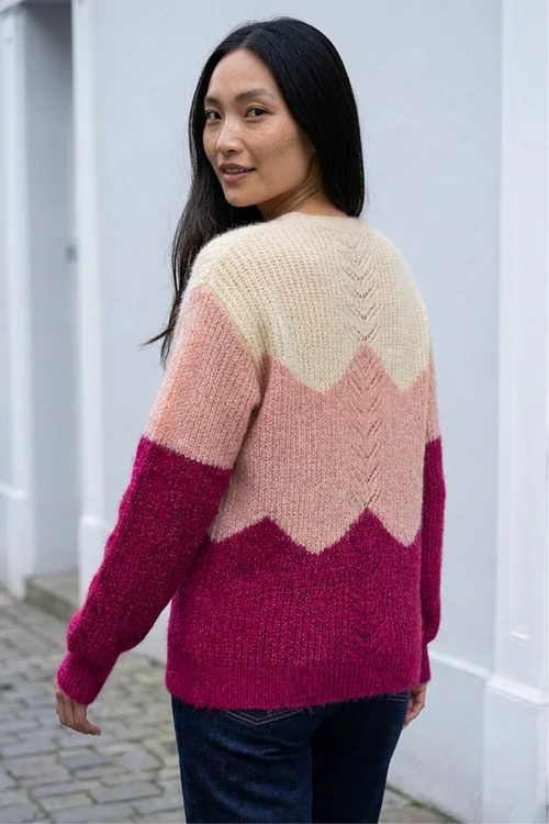 Roman Pink Fluffy Sparkle Knit Jumper - 16 Image 2