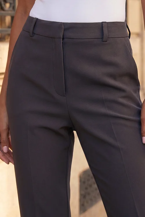 Roman Charcoal Long Slim Leg Trouser - 18 Image 4