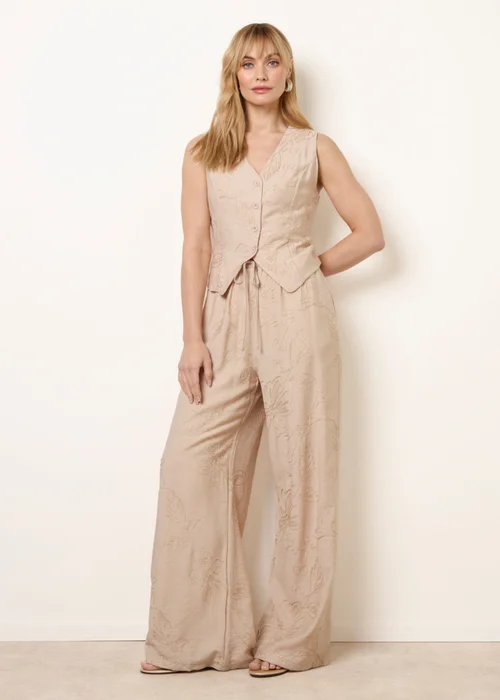 Blue Vanilla Stone Embroidered Pattern Co-Ord Set - XL Image 3