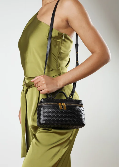 Where's That From Black Falyse Black Woven Box Grab Bag - One Size Image 5
