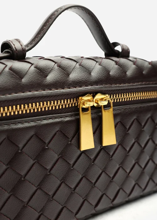 Where's That From Falyse Brown Woven Box Grab Bag - One Size Image 1