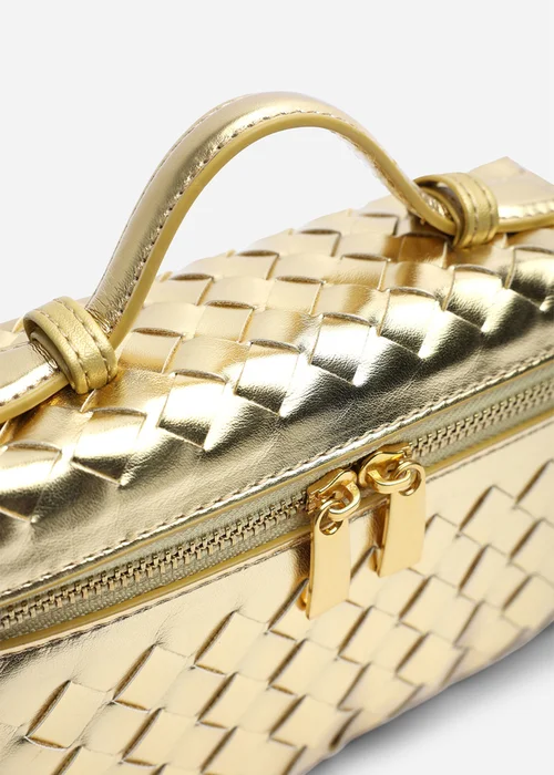 Where's That From Falyse Gold Woven Box Grab Bag - One Size Image 3
