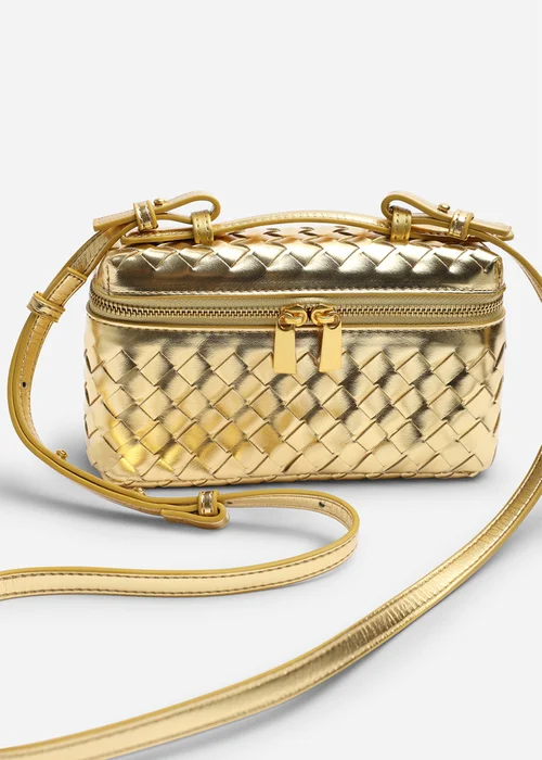 Where's That From Falyse Gold Woven Box Grab Bag - One Size Image 4