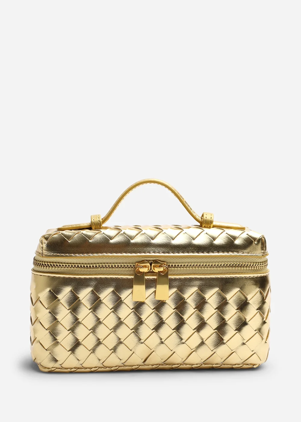Where's That From Falyse Gold Woven Box Grab Bag - One Size Image 1
