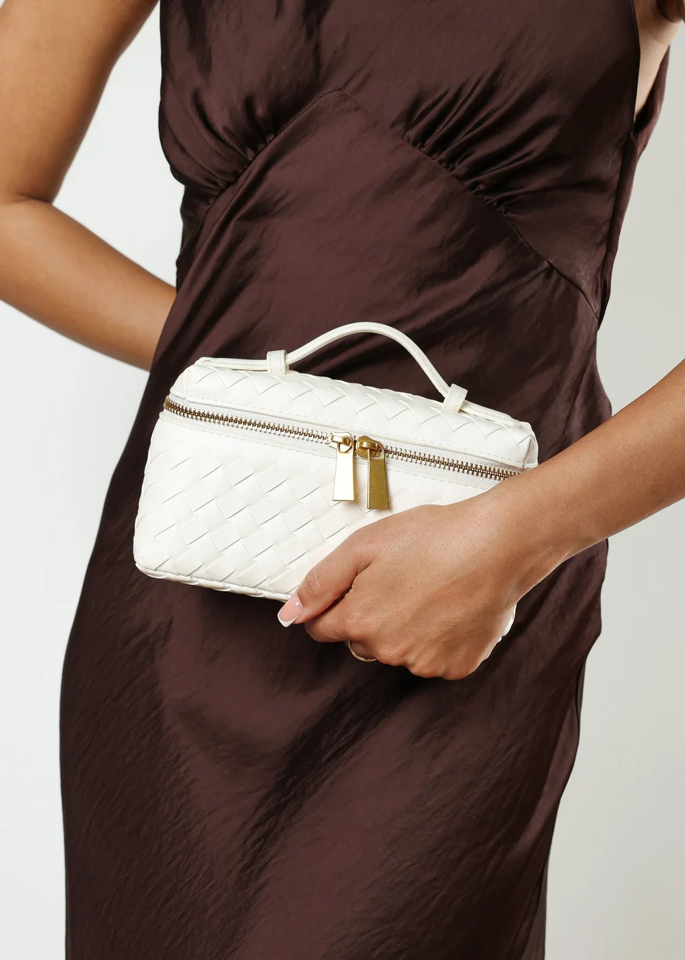 Where's That From Falyse Cream Woven Box Grab Bag - One Size Image 2