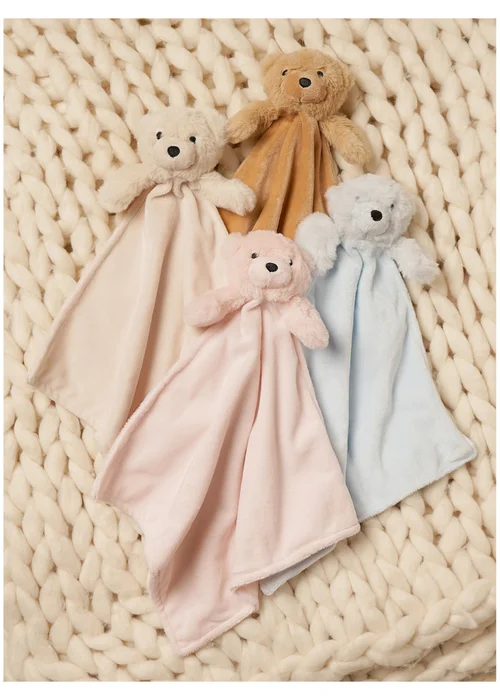 Softies Baby Comforter Benny Bear-Blue Two Side Short Plus - One Size Image 3