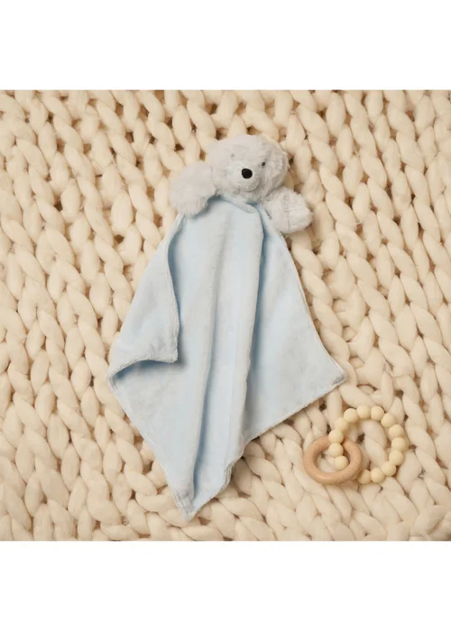 Softies Baby Comforter Benny Bear-Blue Two Side Short Plus - One Size Image 1