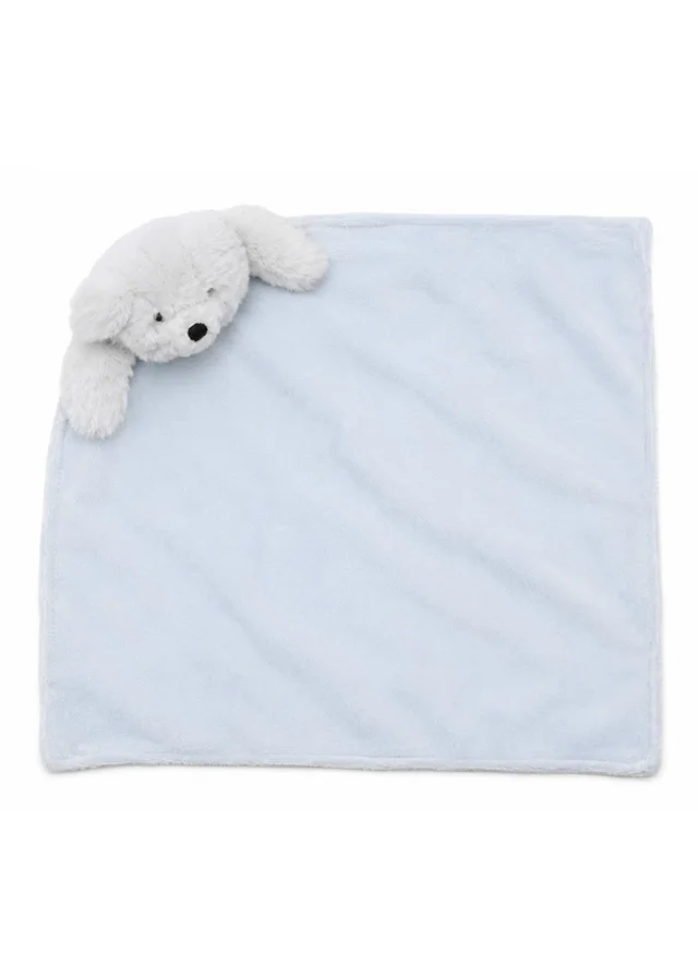 Softies Baby Comforter Benny Bear-Blue Two Side Short Plus
