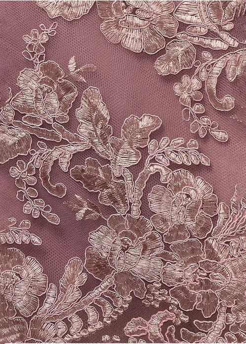 Goddiva Pink Scallop Edge Corset Back Structured Lace Mini Dress - 8 Image 4