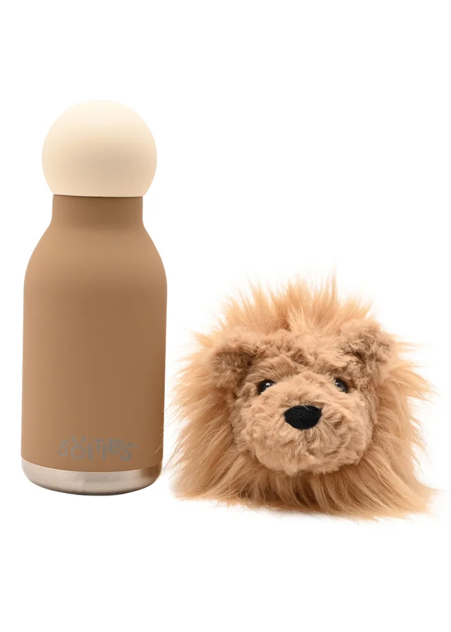 Softies Leo The Plush Lion Light Brown Stainless Steel Water Bottle