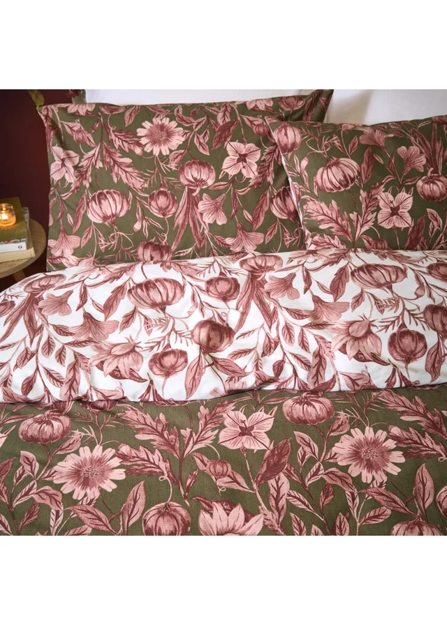 Wylder Autumn Garden Double Reversible Duvet Sets Rose