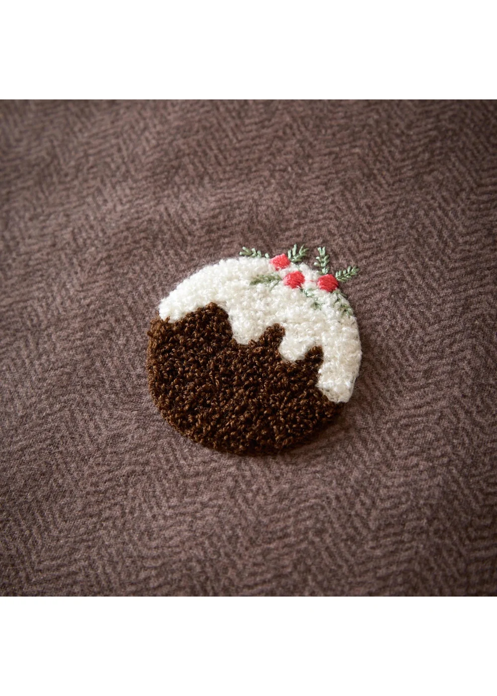 Furn Christmas Pudding Tufted King Duvet Sets Chocolate - Single Image 4
