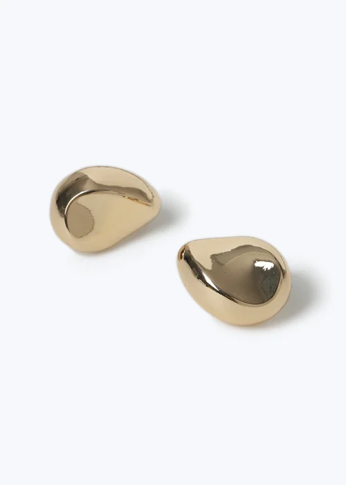 Muse Gold Droplet Earrings - One Size Image 2