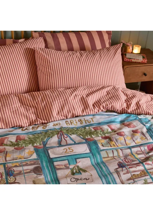 Furn Merry & Bright Single Reversible Christmas Duvet Sets Multi - Single Image 2