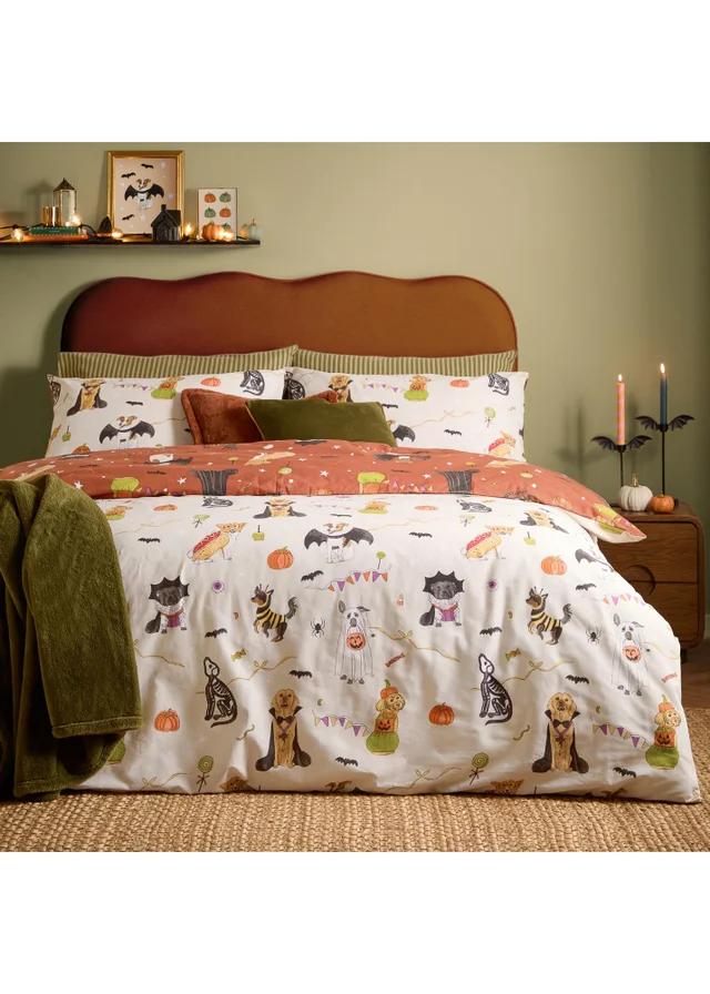 Furn Howl-O-Ween King Reversible Duvet Sets Multi