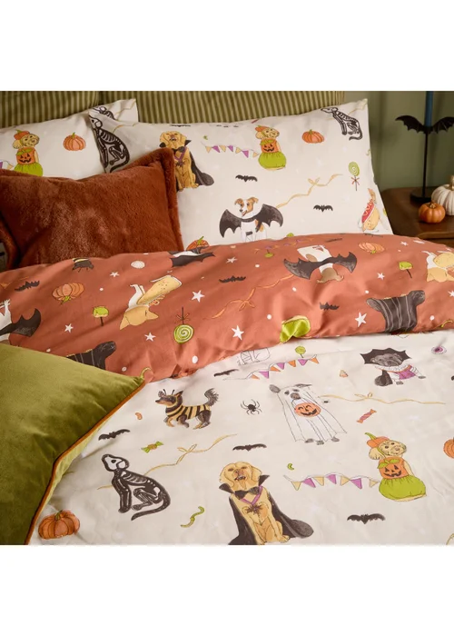 Furn Howl-O-Ween King Reversible Duvet Sets Multi - Double Image 3