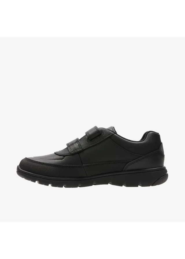 Clarks School Boys Black Venture Walk Leather Narrow