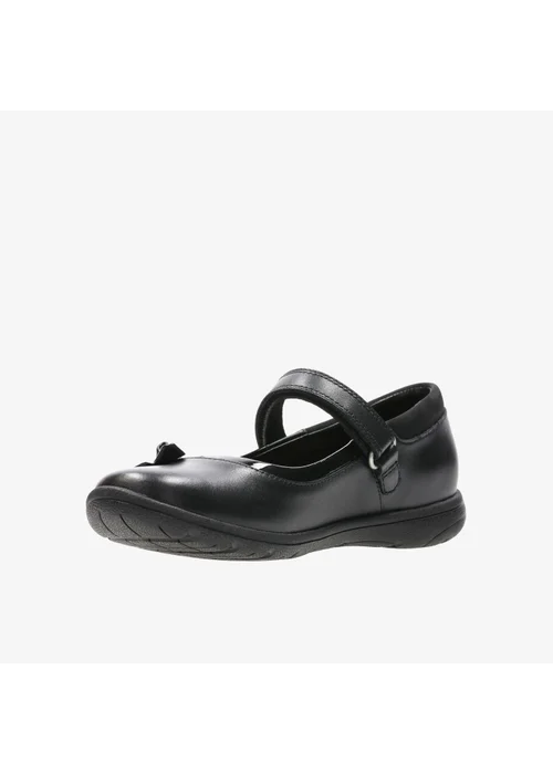Clarks School Venture Star Black Leather Standard - 1 Image 4