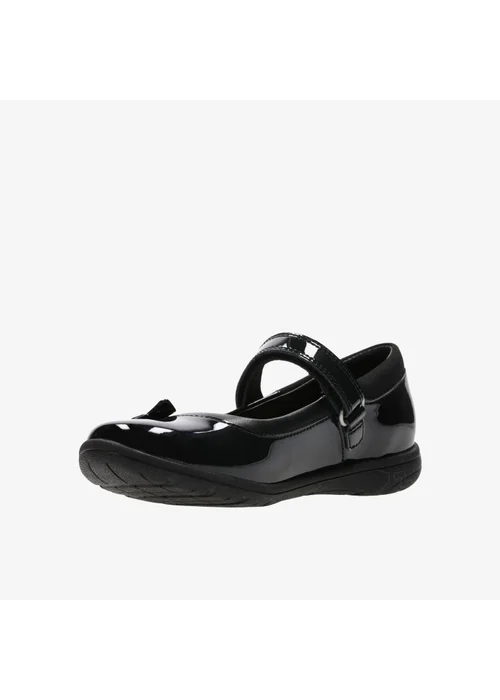 Clarks School Venture Star Black Patent Narrow - 1 Image 4