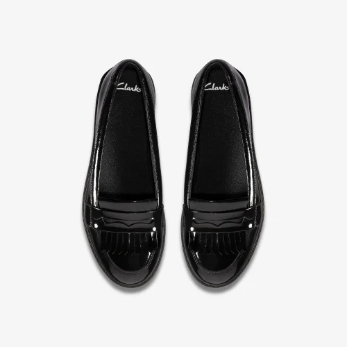 Clarks School Scala Bright Kid Black Patent Standard - 2 Image 6