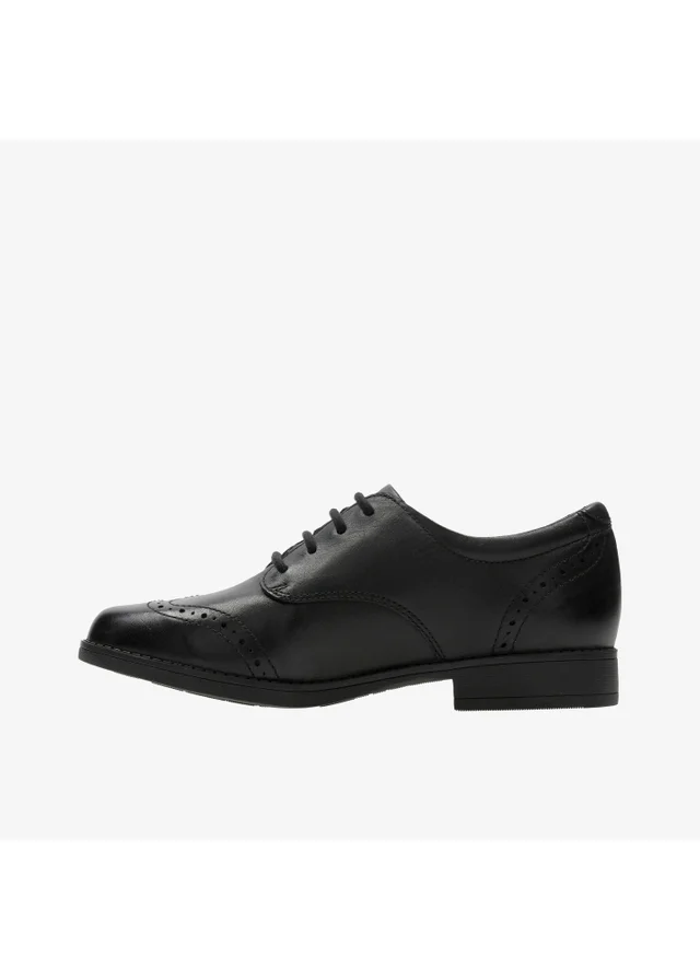 Clarks School Girls Black Sami Walk K Leather Standard
