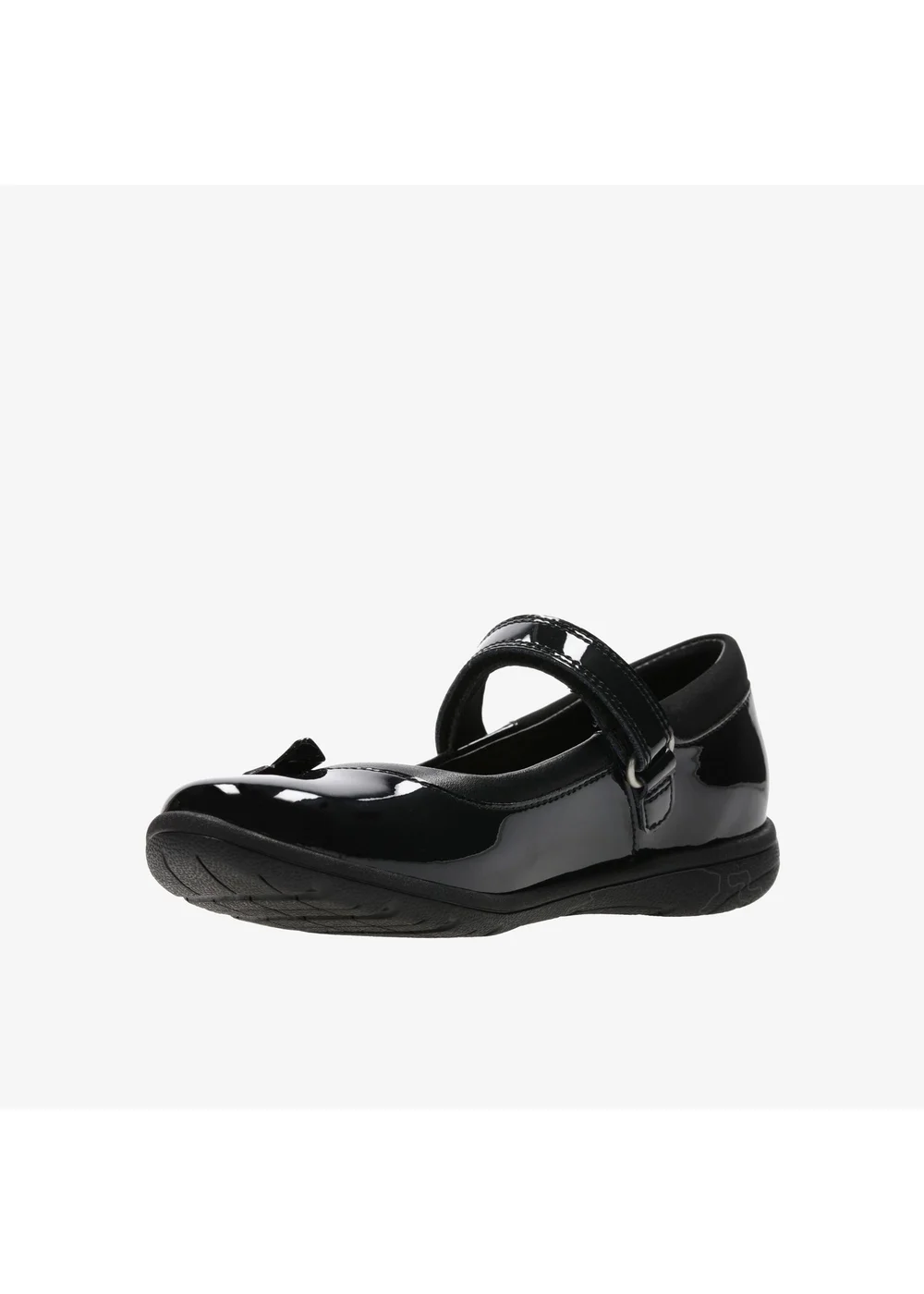 Clarks School Venture Star Black Patent Wide - 1 Image 4